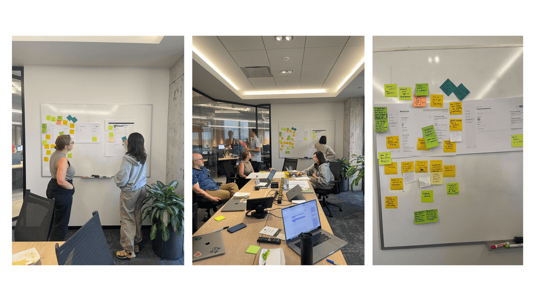 User testing session with Daniel